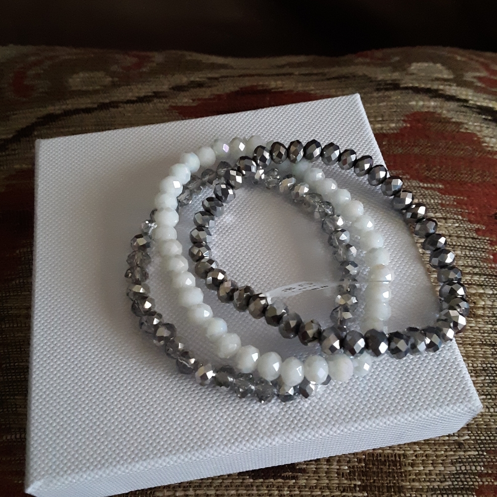 Pretty Three Beaded Bracelets